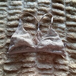 Victoria's Secret Lace Bralette in Light Cream